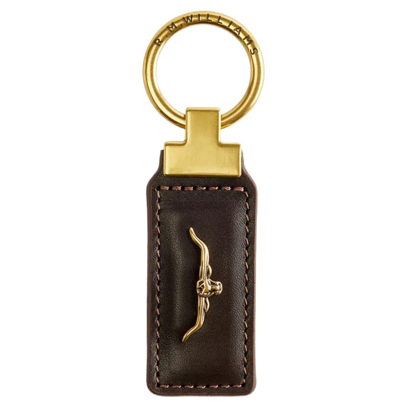 RM Williams Angaston Keyring in Chestnut