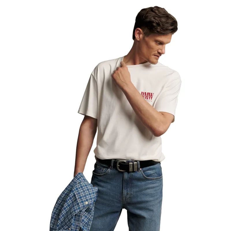 RM Williams Classic R.M.W. T-Shirt in White