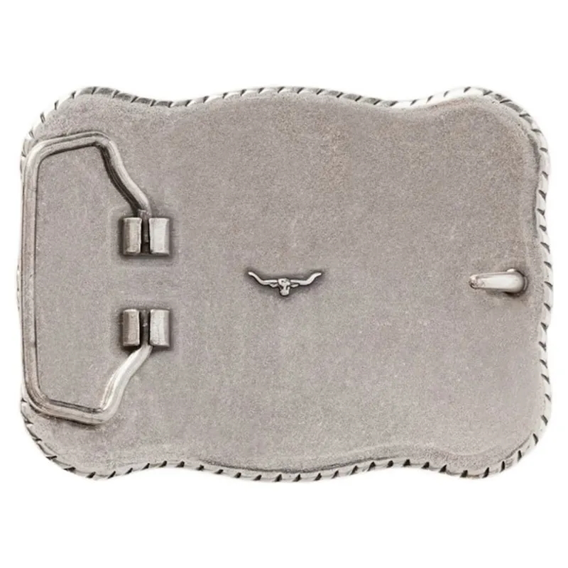 RM Williams Cloudbuster Trophy Buckle in Antique Silver-3