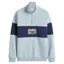 RM Williams Heritage Panel 1/4 Zip Sweatshirt in Sky