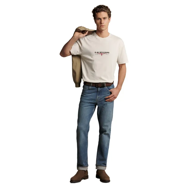RM Williams Holt T-Shirt in Vintage White-1