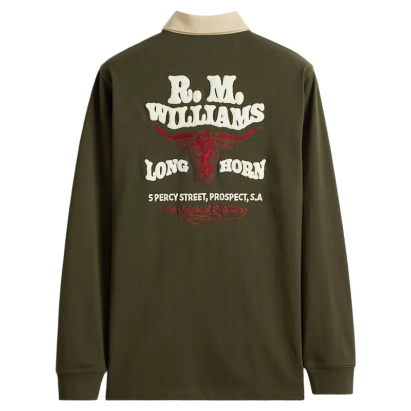 RM Williams Kandos Rugby in Dark Khaki-1