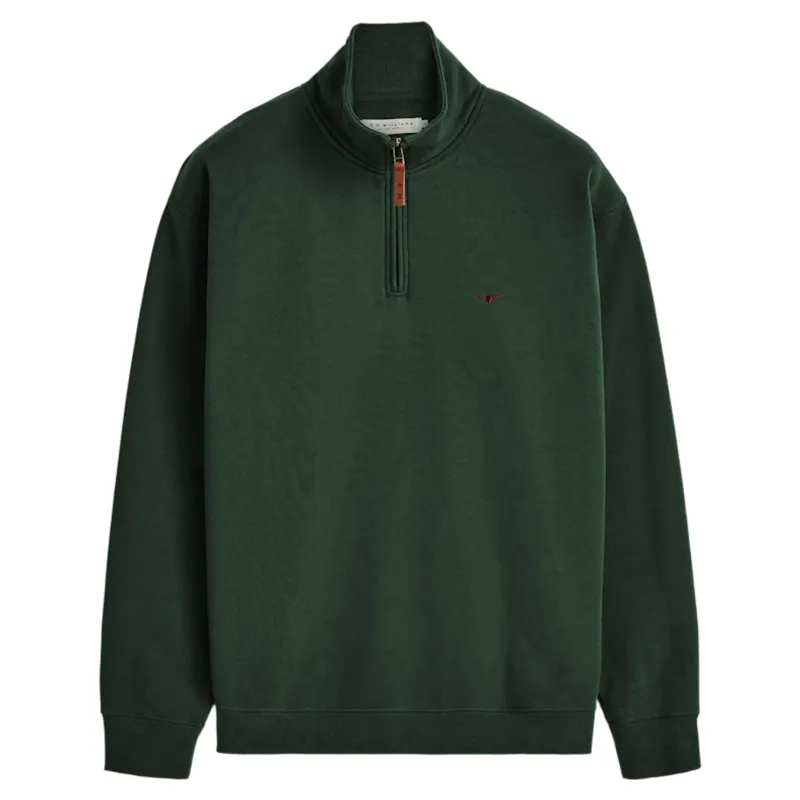RM Williams Mulyungarie 1/4 Zip Sweatshirt in Pine
