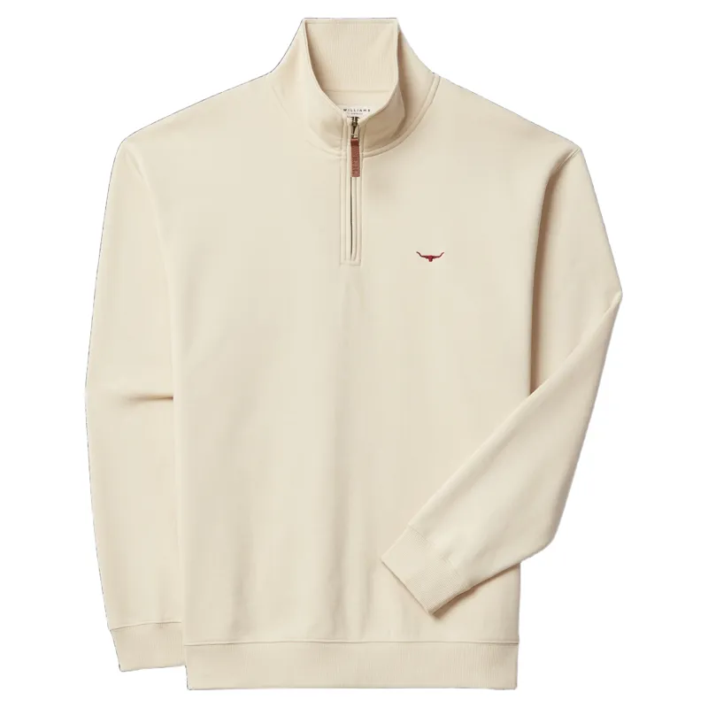 RM Williams Mulyungarie 1/4 Zip Sweatshirt in Sand