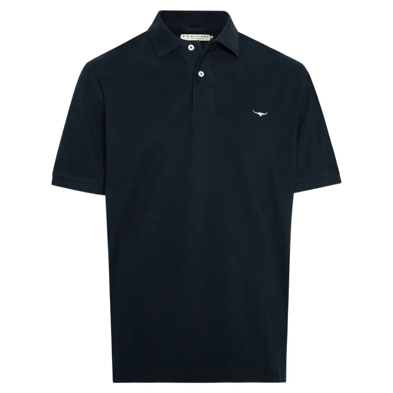 RM Williams Rod Polo T Shirt in Navy