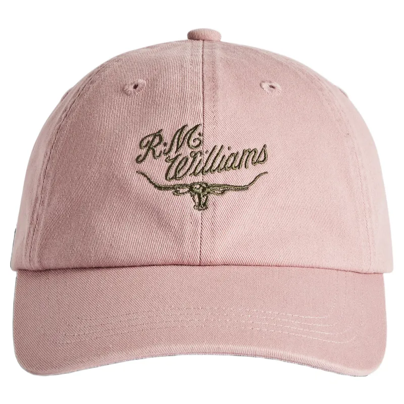 RM Williams Script Longhorn Cap in Mauve