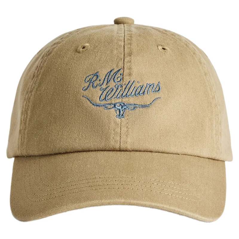 RM Williams Script Longhorn Cap in Mud