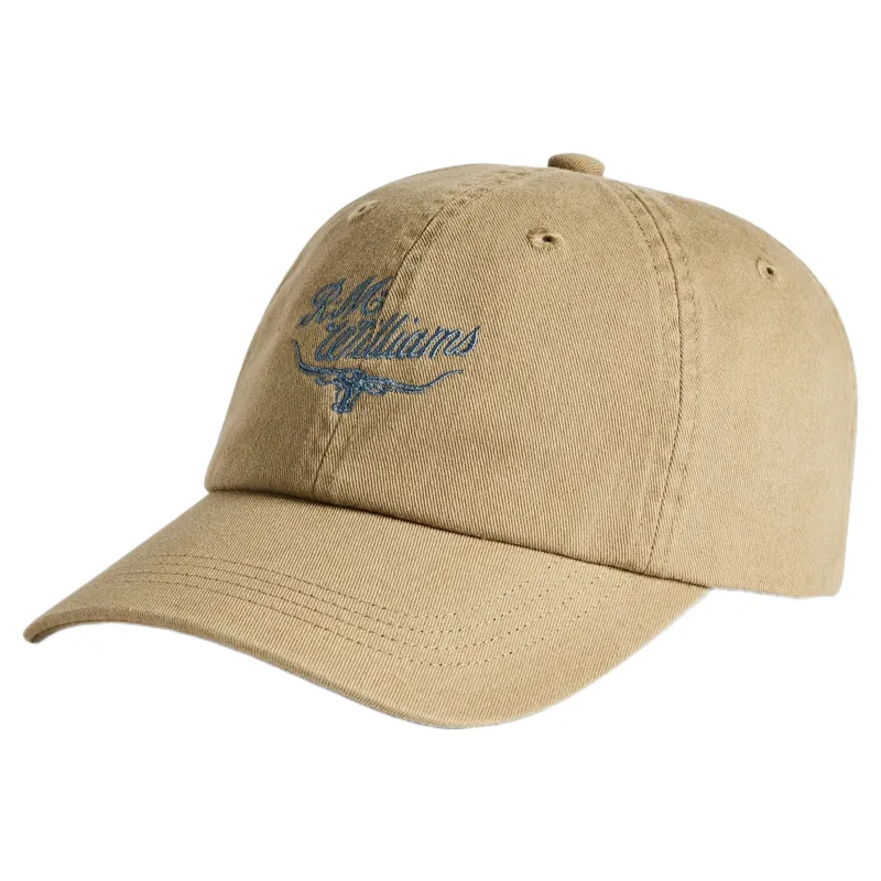 RM Williams Script Longhorn Cap in Mud-1