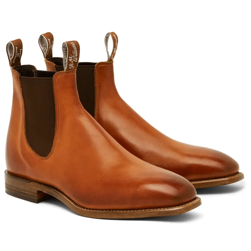 RM Williams Burnished Chinchilla Boots Cognac