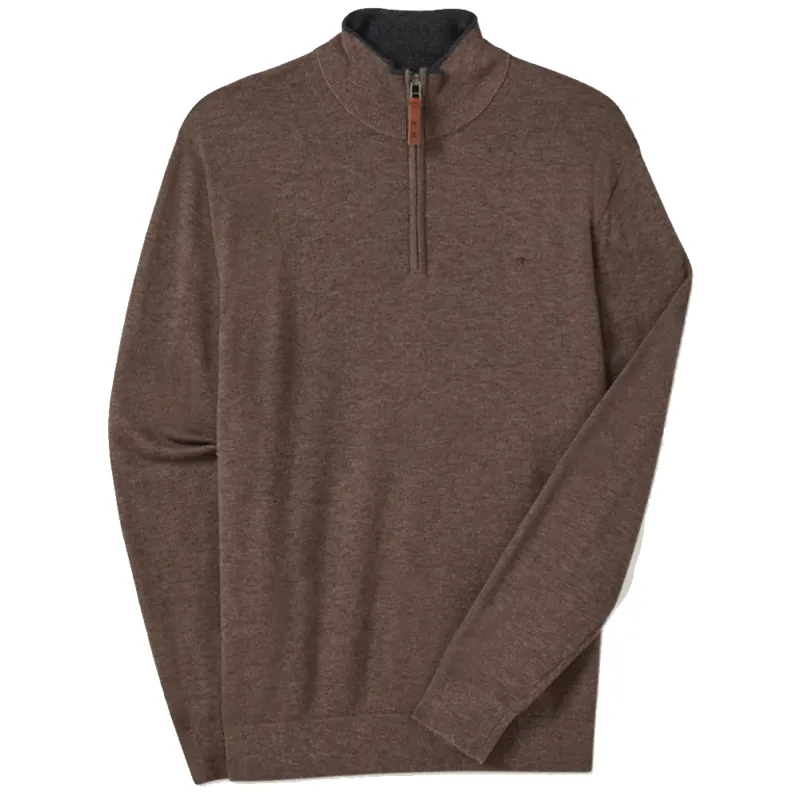 RM Williams Ernest Sweater Nutmeg