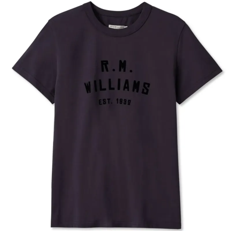 RM Williams Stencil Tee Charcoal