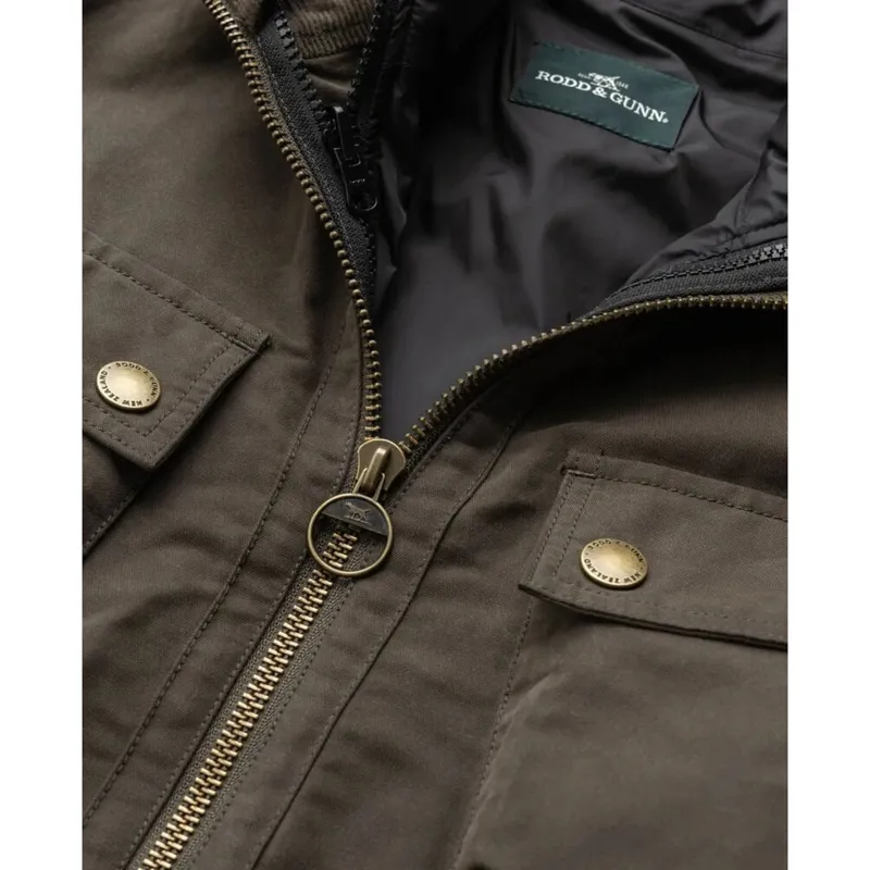 Rodd and Gunn Aberdeen Field Jacket Deep Olive-5