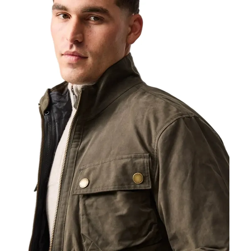 Rodd and Gunn Aberdeen Field Jacket Deep Olive-4