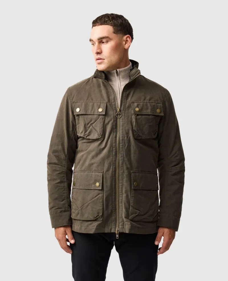 Rodd and Gunn Aberdeen Jacket in Deep Olive-1