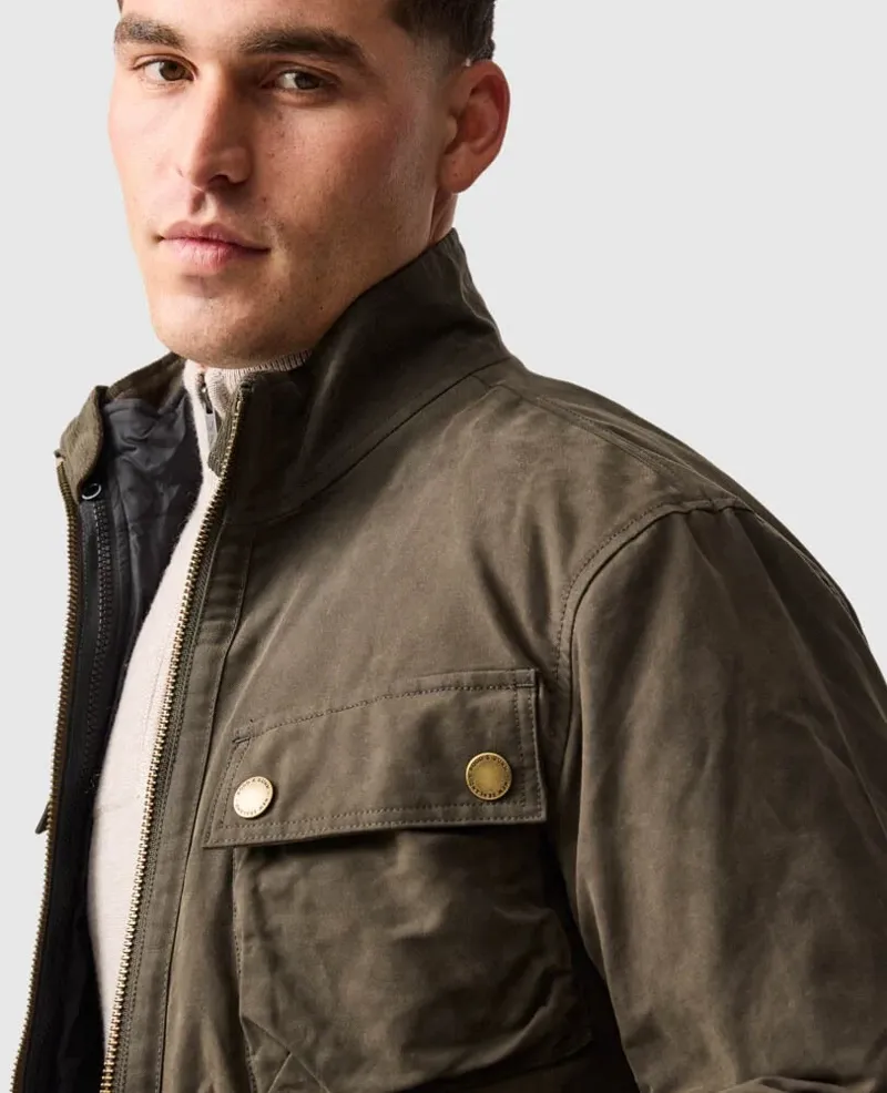 Rodd and Gunn Aberdeen Jacket in Deep Olive-4