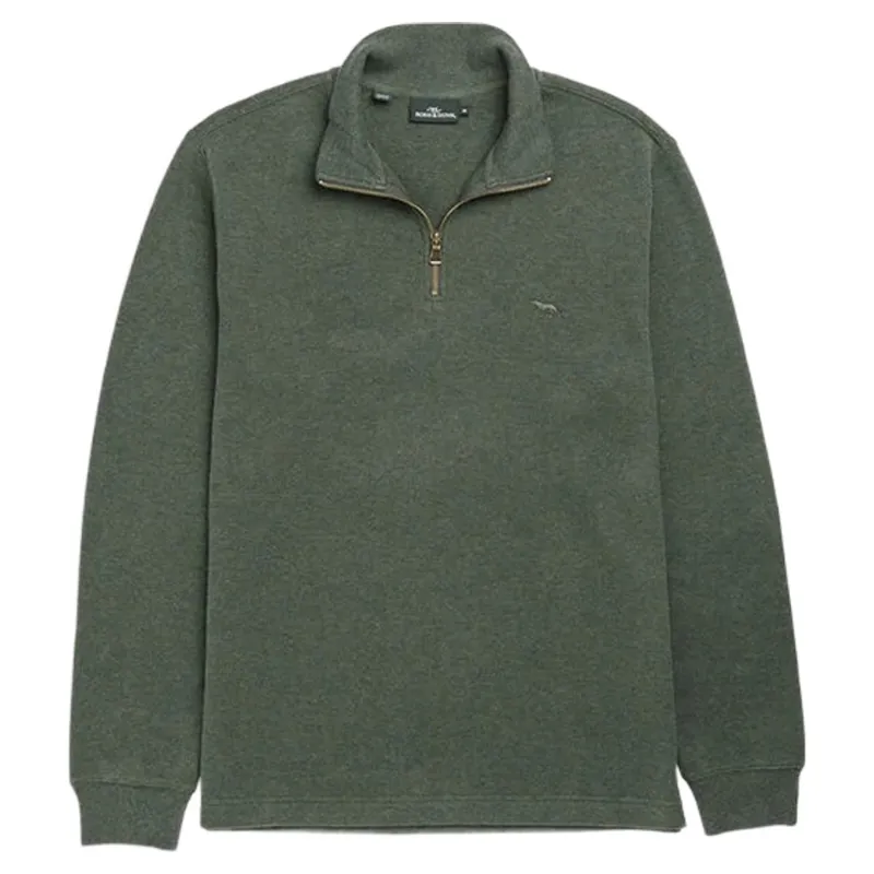 Rodd and Gunn Alton Ave 1/4 Zip Sweat in Forest