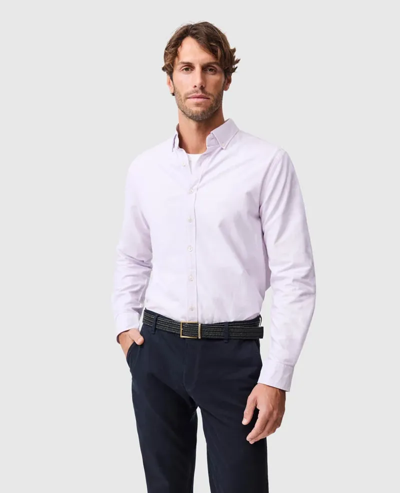 Rodd and Gunn Cambridge Long Sleeve Shirt in Blush-2