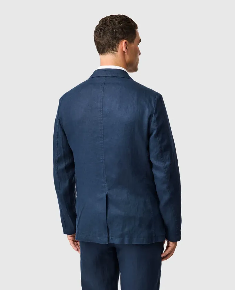 Rodd and Gunn Campbell Island Resort Linen Jacket in Navy-2