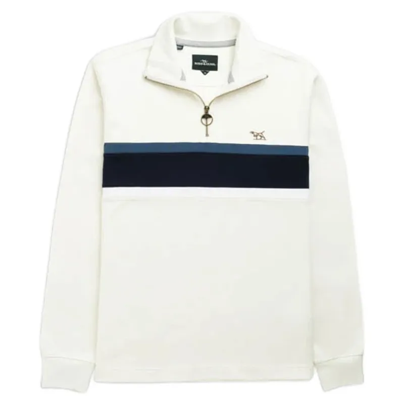 Rodd and Gunn Chesterfield Sweat in Bone