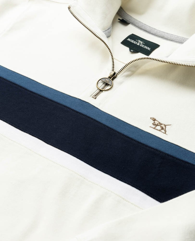 Rodd and Gunn Chesterfield Sweat in Bone-4