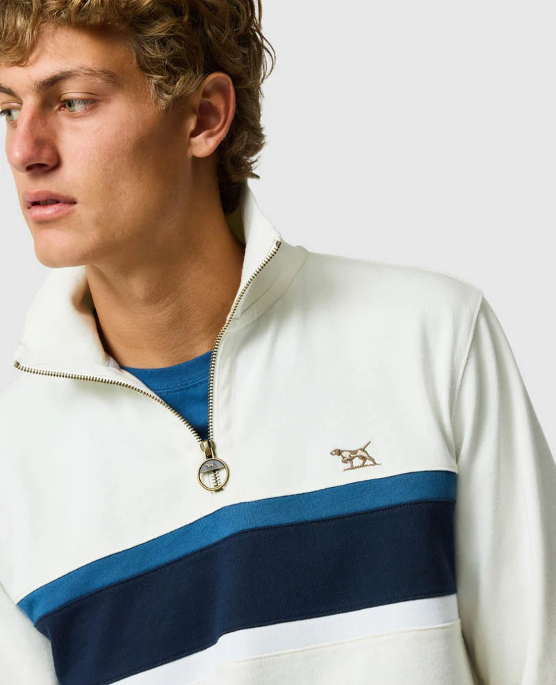 Rodd and Gunn Chesterfield Sweat in Bone-5