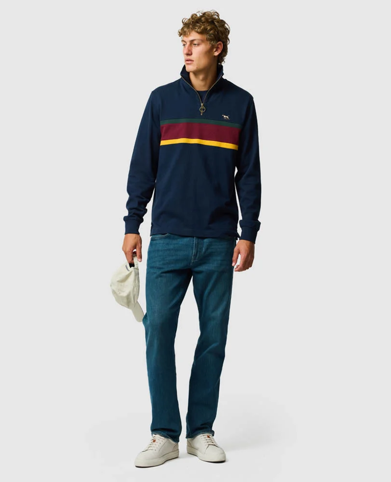 Rodd and Gunn Chesterfield Sweat in Eclipse-2