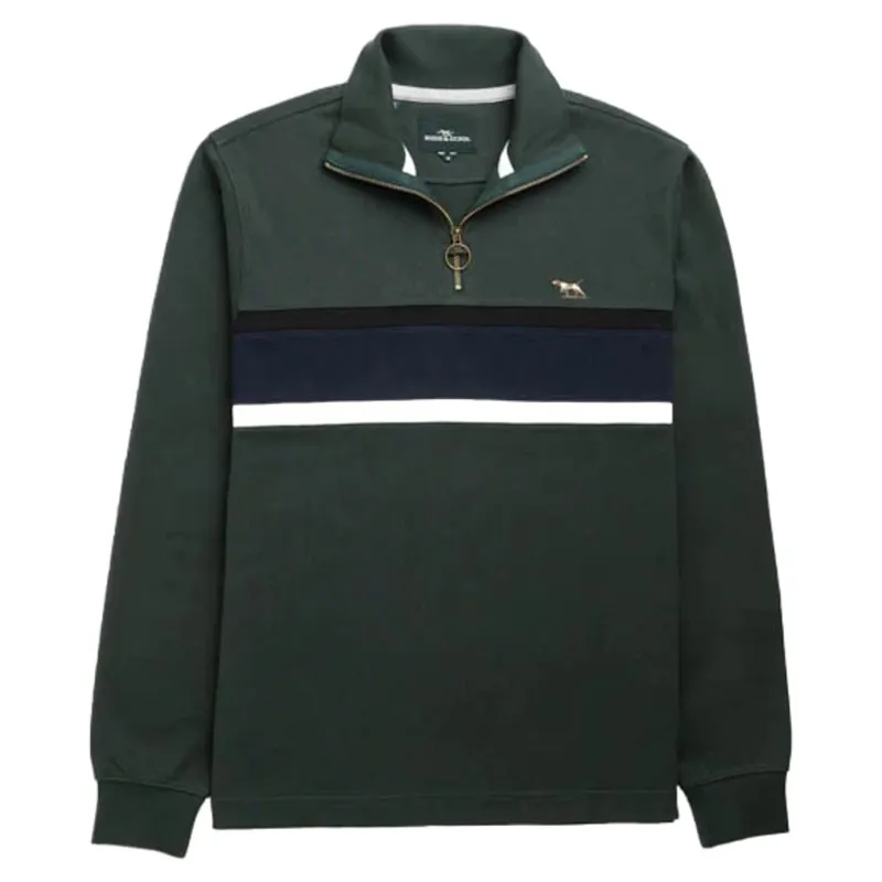 Rodd and Gunn Chesterfield Sweat in Forest