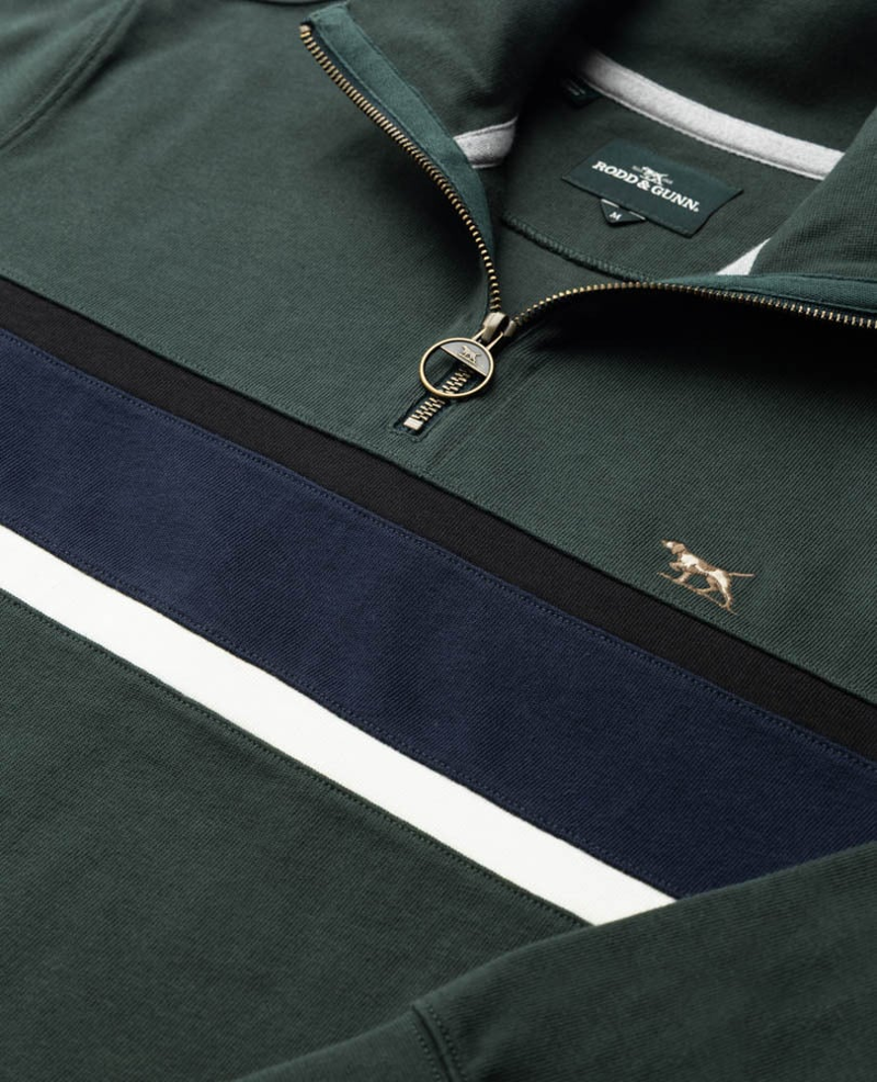 Rodd and Gunn Chesterfield Sweat in Forest-4