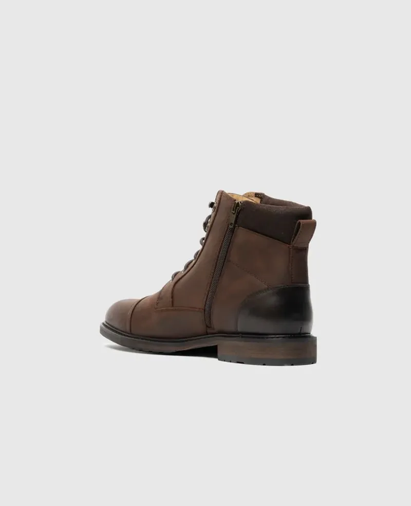 Rodd and Gunn Durham Military Boot in Redwood-1