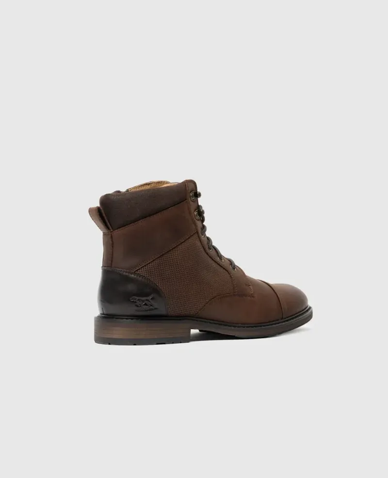 Rodd and Gunn Durham Military Boot in Redwood-5
