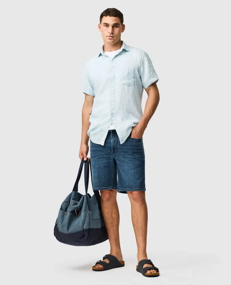 Rodd and Gunn Glenene Sports Fit Short Sleeve Shirt in Dusk-2