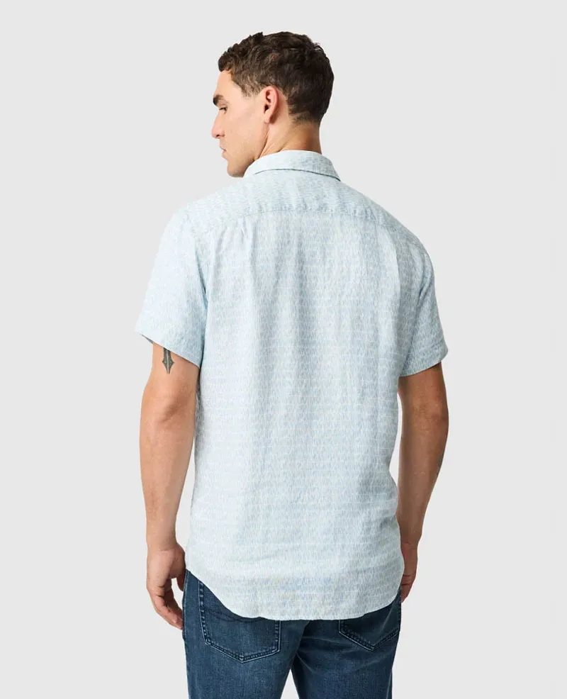 Rodd and Gunn Glenene Sports Fit Short Sleeve Shirt in Dusk-3