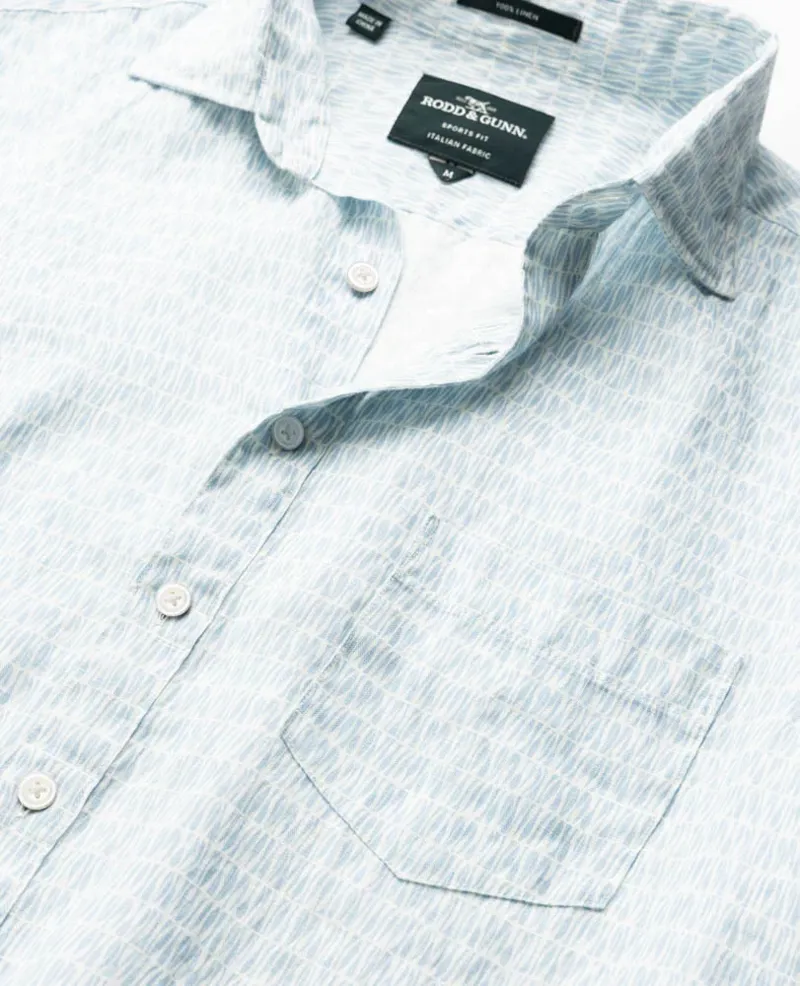 Rodd and Gunn Glenene Sports Fit Short Sleeve Shirt in Dusk-4