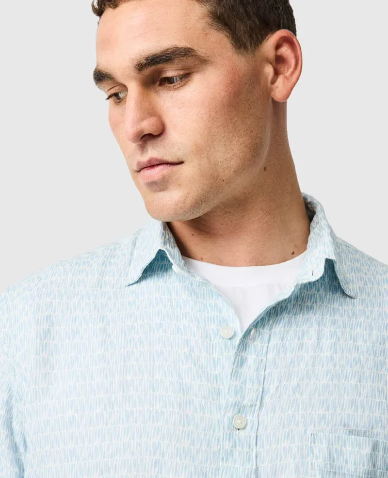 Rodd and Gunn Glenene Sports Fit Short Sleeve Shirt in Dusk-5