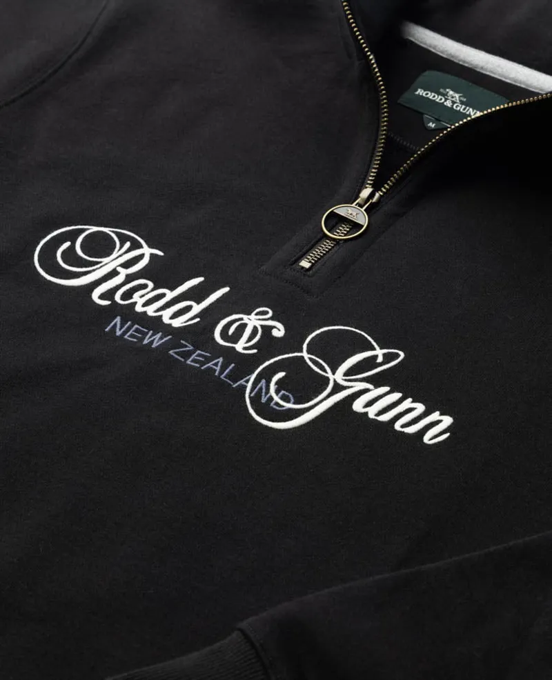 Rodd and Gunn Jubilee 1/4 Zip Sweat in Eclipse-5