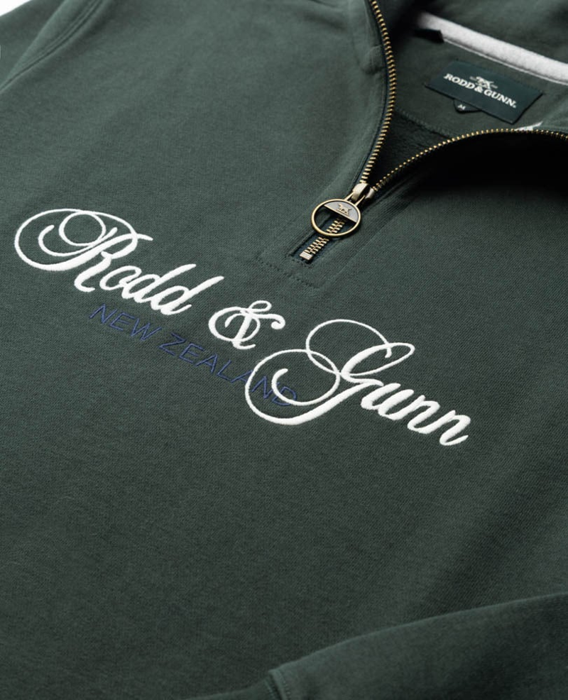 Rodd and Gunn Jubilee 1/4 Zip Sweat in Forest-5
