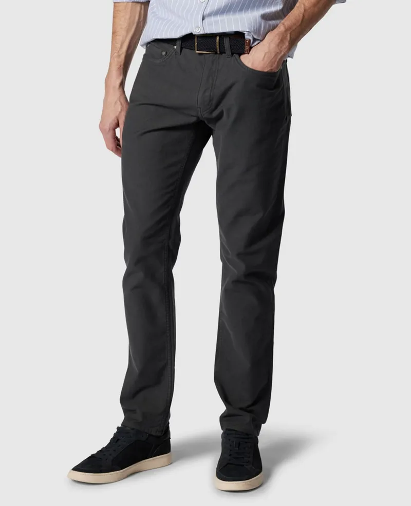 Rodd and Gunn Motion 2 Straight Jean in Coal-2