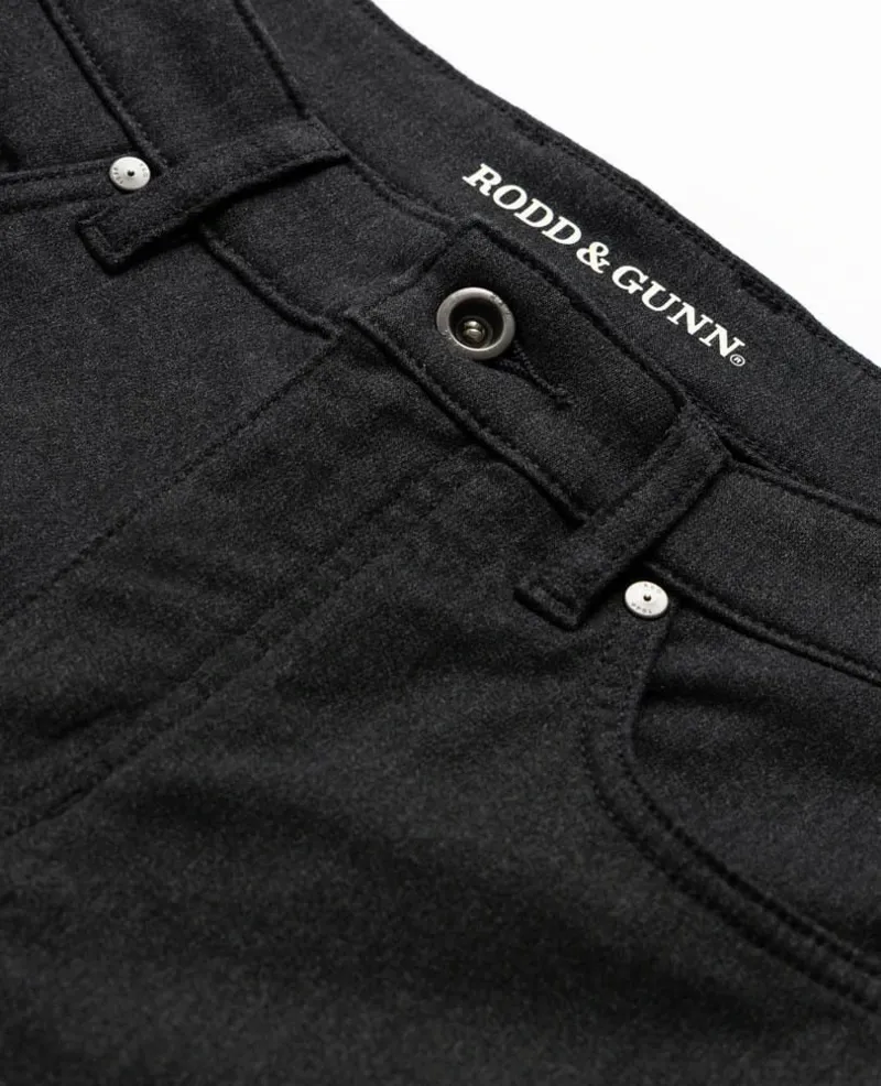 Rodd and Gunn Motion Melange Straight Fit Jean in Onyx-3
