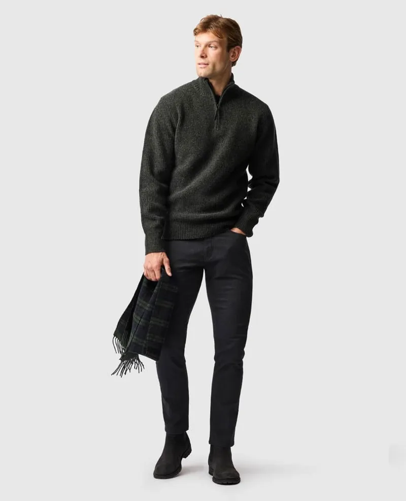 Rodd and Gunn Motion Melange Straight Fit Jean in Onyx-6