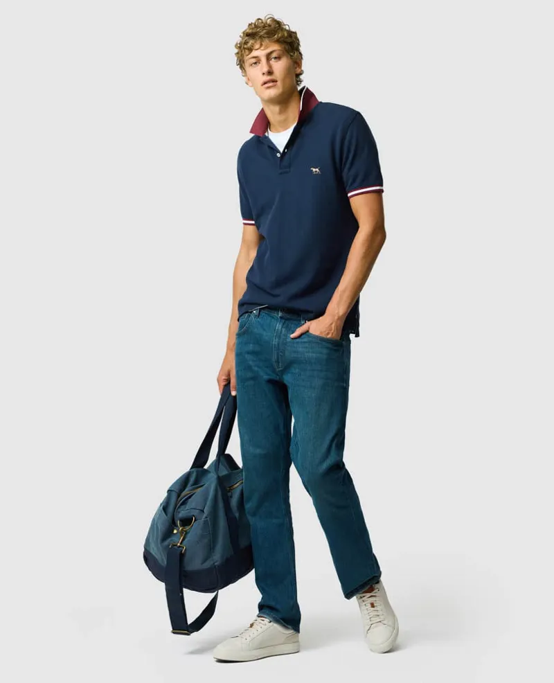 Rodd and Gunn New Lynn Sports Fit Polo in Eclipse-2