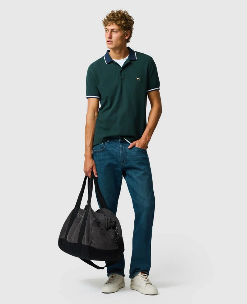 Rodd and Gunn New Lynn Sports Fit Polo in Forest-3
