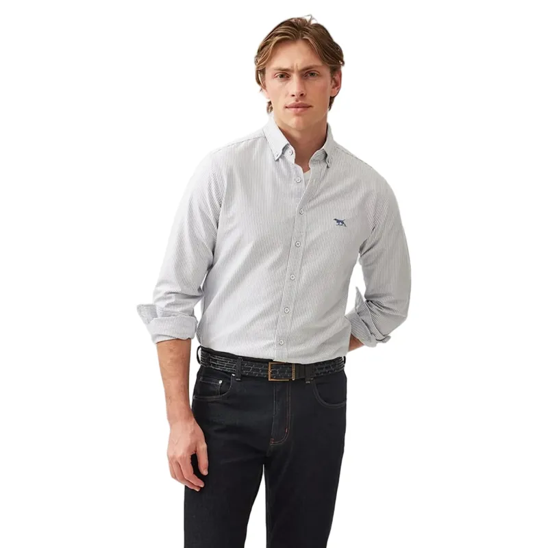 Rodd and Gunn Oxford Stripe Sports Fit Shirt in Horizon-1