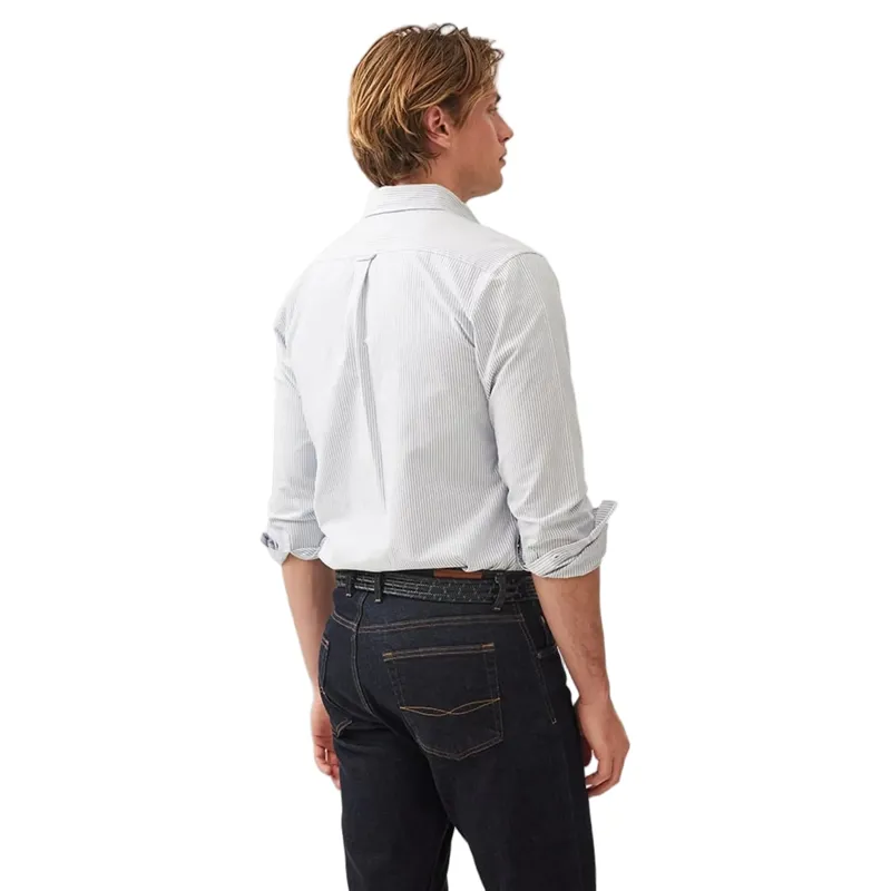 Rodd and Gunn Oxford Stripe Sports Fit Shirt in Horizon-3