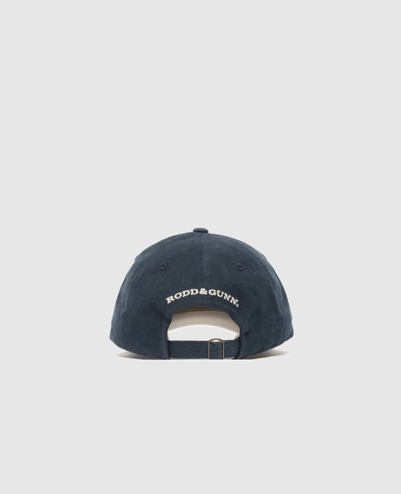 Rodd and Gunn Pinnacles Cap in Navy Oxford-2
