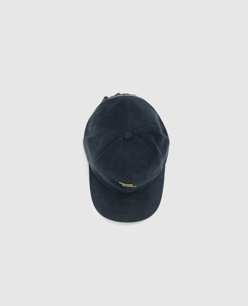 Rodd and Gunn Pinnacles Cap in Navy Oxford-4
