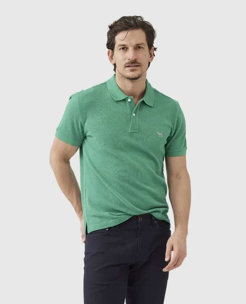 Rodd and Gunn The Gunn Sports Fit Polo in Emerald-1