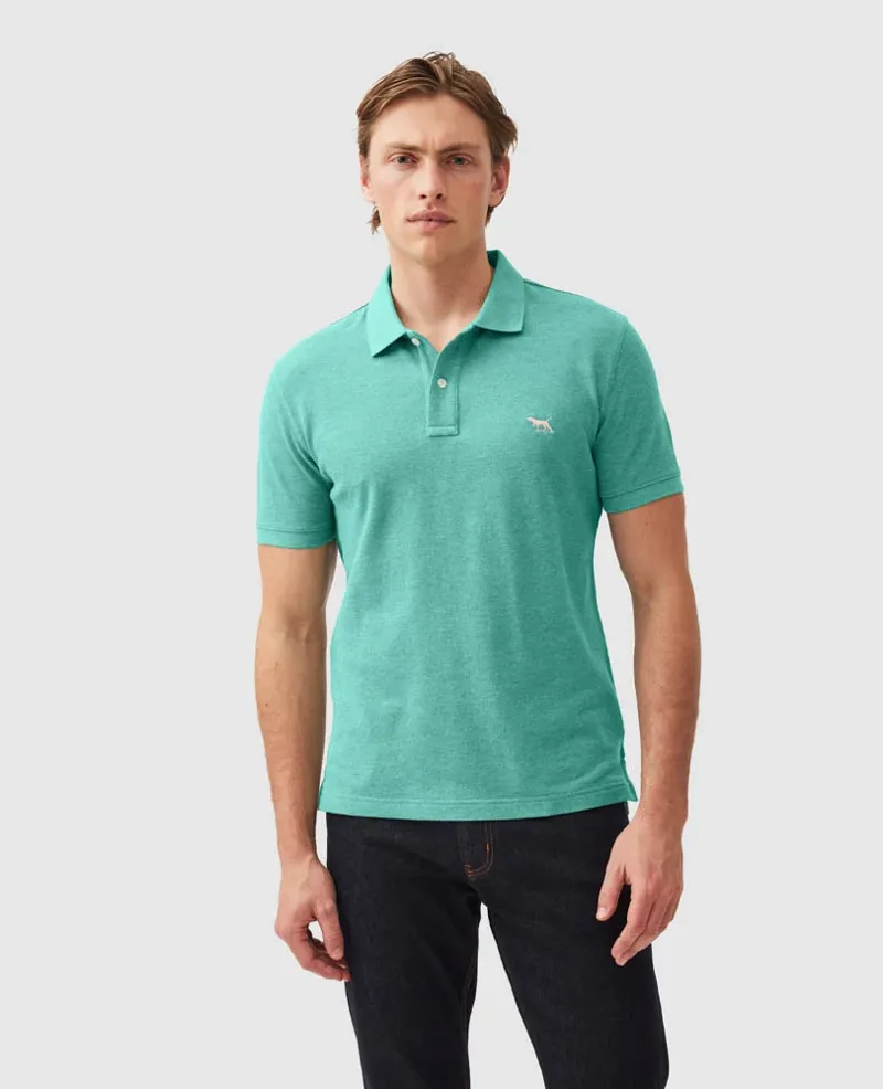 Rodd and Gunn The Gunn Sports Fit Polo in Turquoise-1