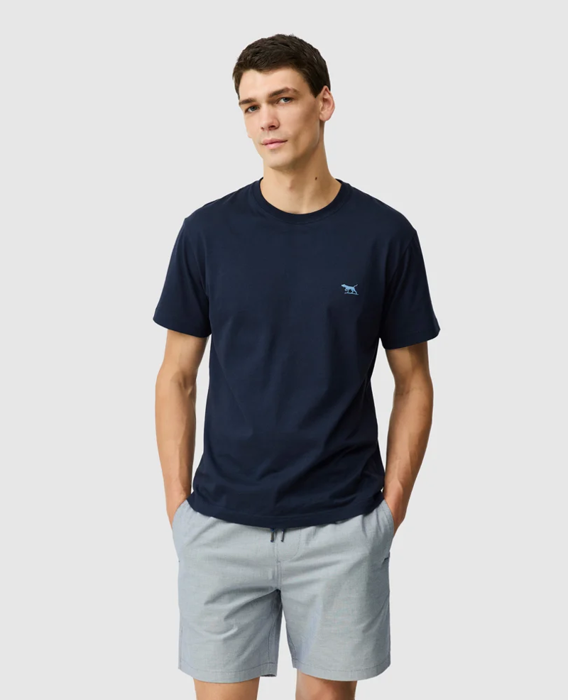 Rodd and Gunn The Gunn Sports Fit Tee 2.0 in Midnight-1