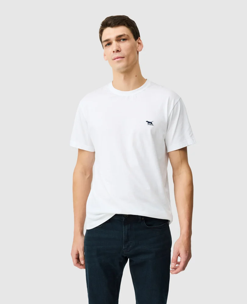 Rodd and Gunn The Gunn Sports Fit Tee 2.0 in Snow-1