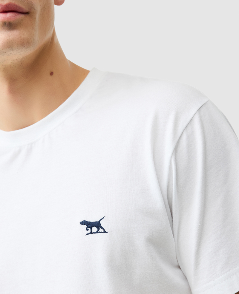 Rodd and Gunn The Gunn Sports Fit Tee 2.0 in Snow-4